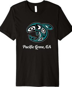 Pacific Grove CA Native American Tribal Orca Killer Whale Premium T-Shirt