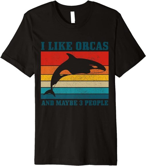 Funny Vintage Orca Whale Premium T-Shirt