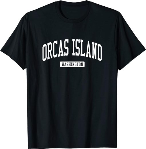 Orcas Island Washington WA Vintage Athletic Sports Design T-Shirt