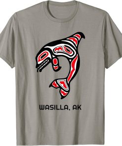 Wasilla, Alaska Native American Indian Orca Killer Whales T-Shirt